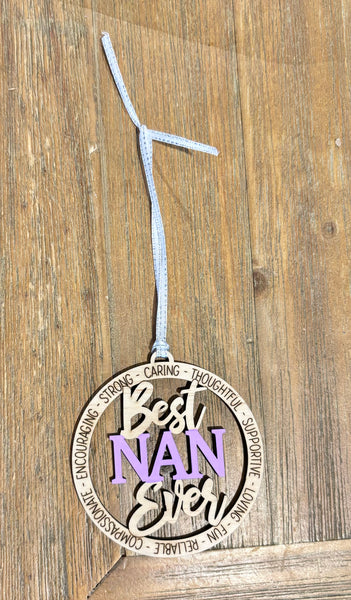 Best Nan Ever Ornament