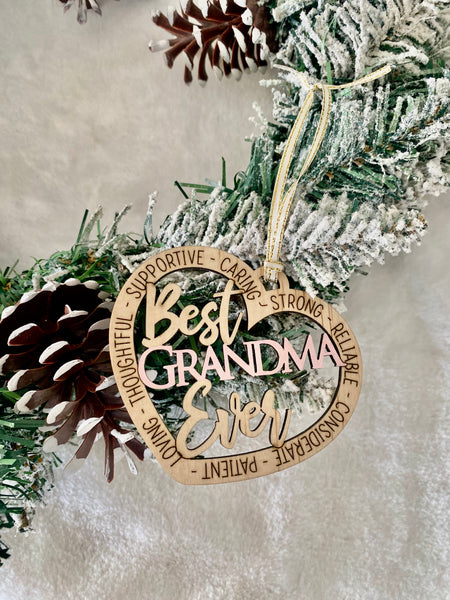 Best Grandma Ornament