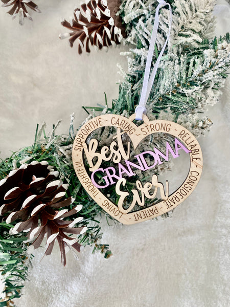 Best Grandma Ornament