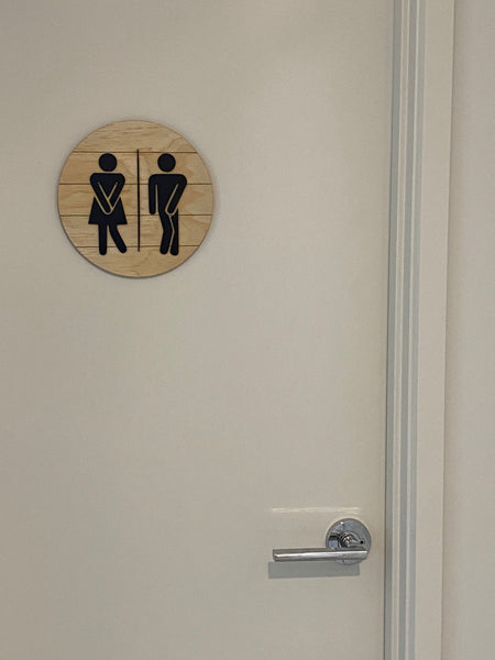 Funny Toilet People Sign