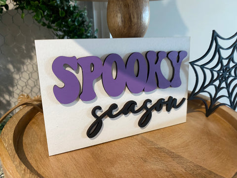 Spooky Season mini sign