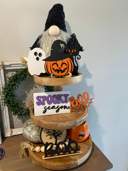 Pumpkin Head with hat mini sign