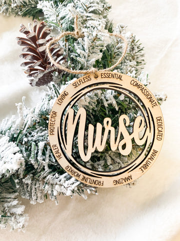 Descriptive Nurse Ornament