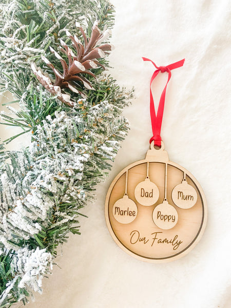 Family Bauble Ornament