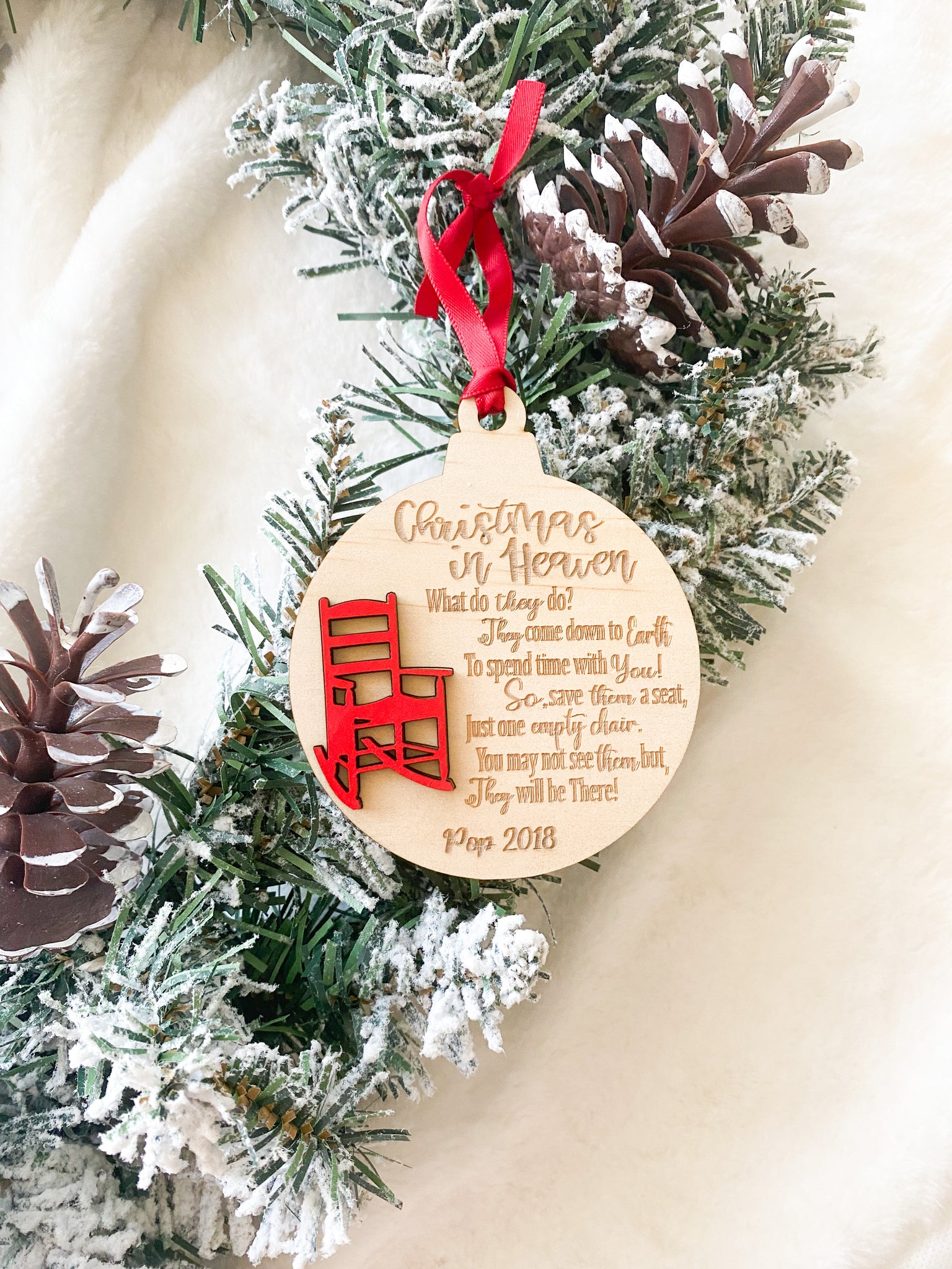 Christmas in Heaven memorial ornament