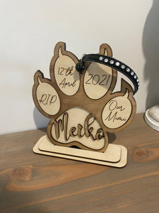 Pet Memorial Paw Print